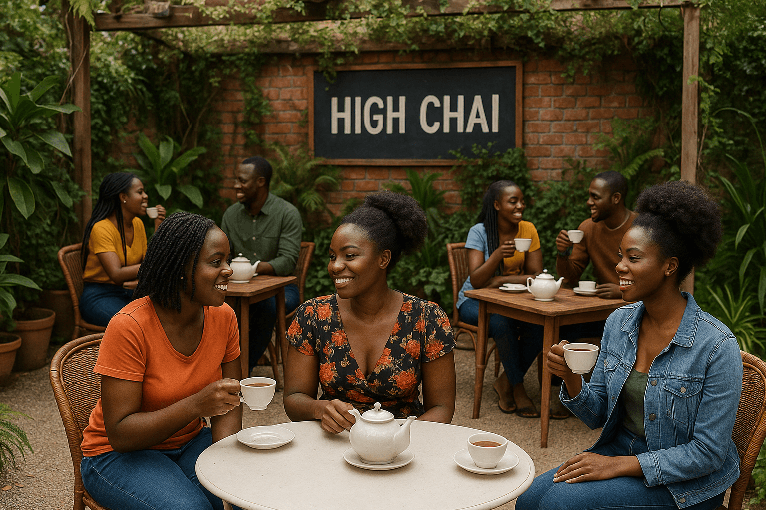 High tea service