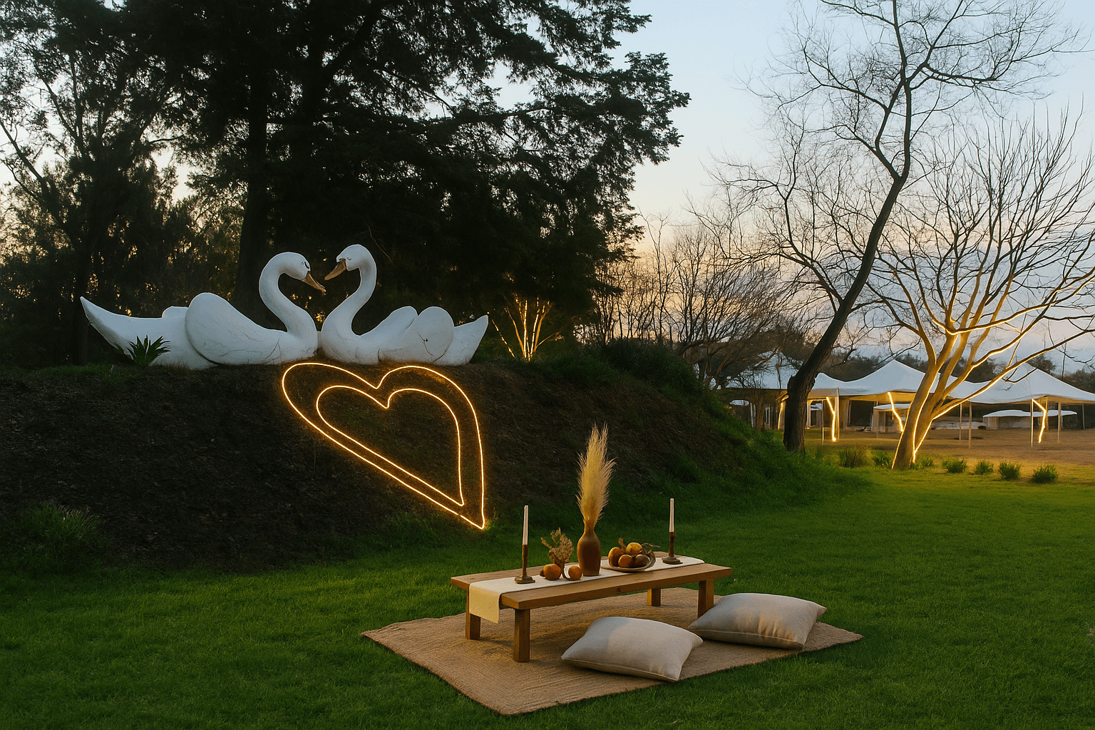 Lovers' Crescent romantic garden at Lora Gardens