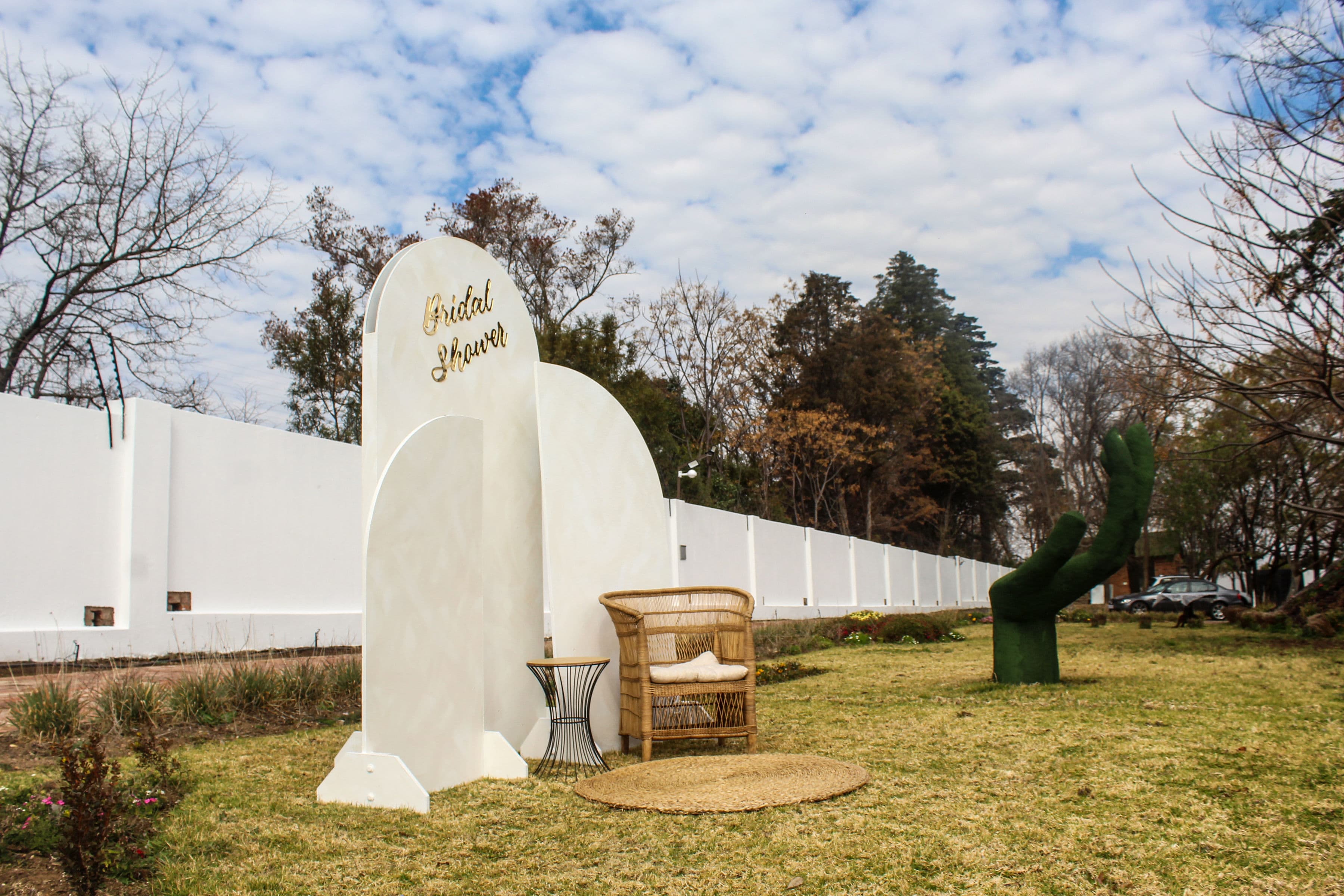 The Palm Hand garden space at Lora Gardens