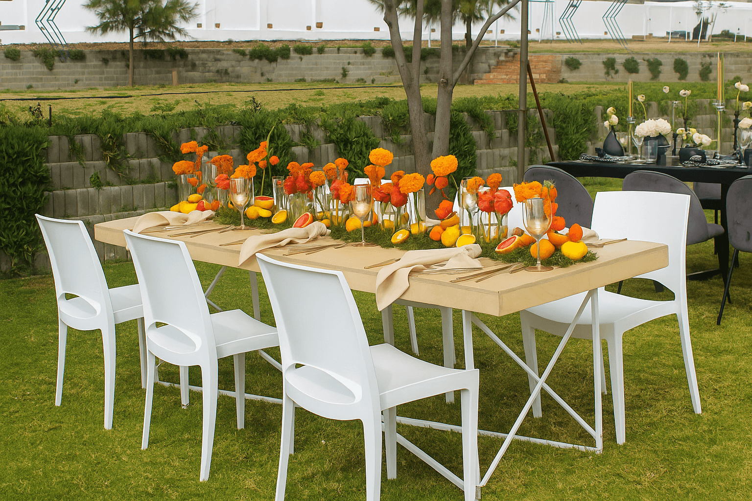 Stage Terrace performance area at Lora Gardens