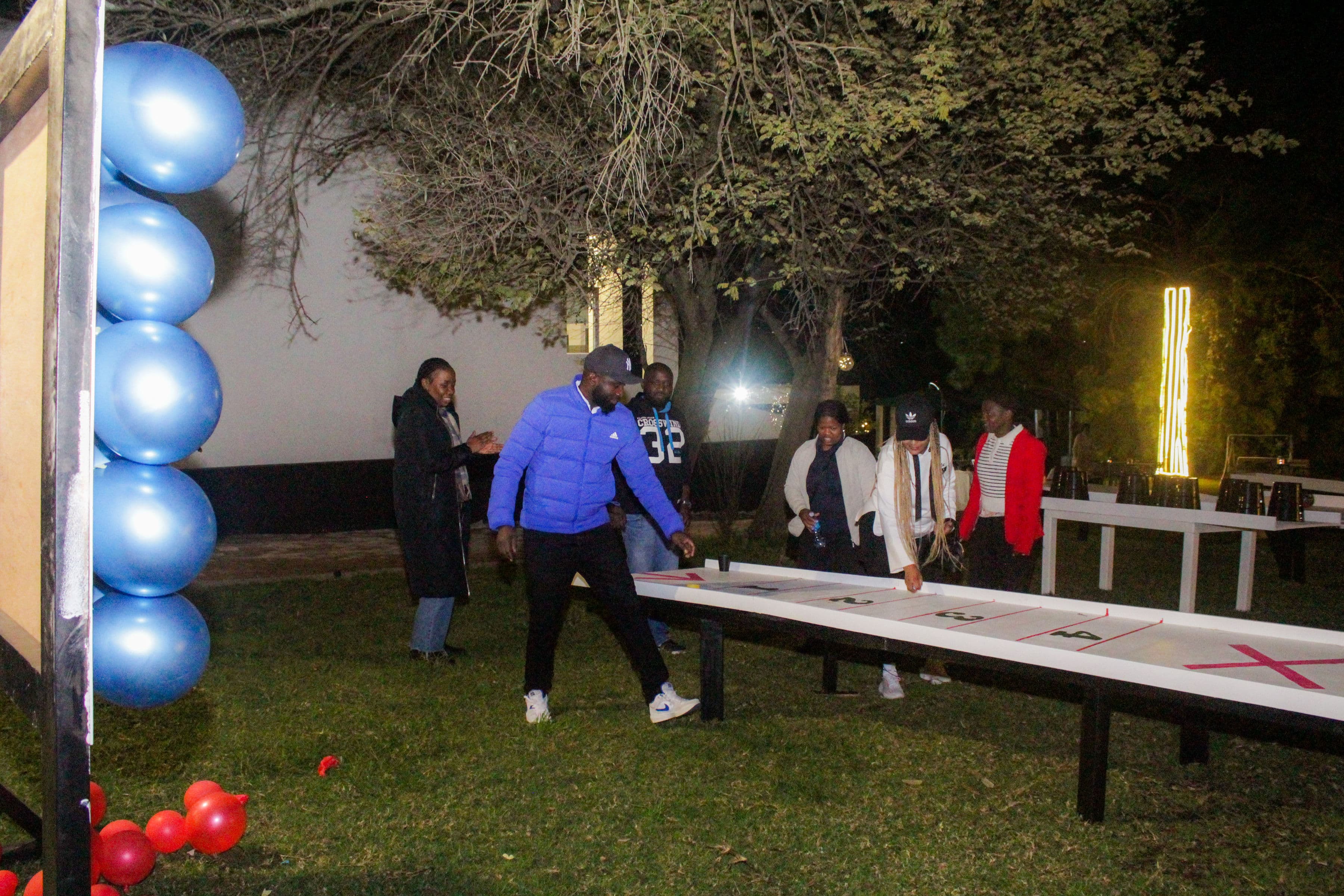 Outdoor team building activities at Lora Gardens
