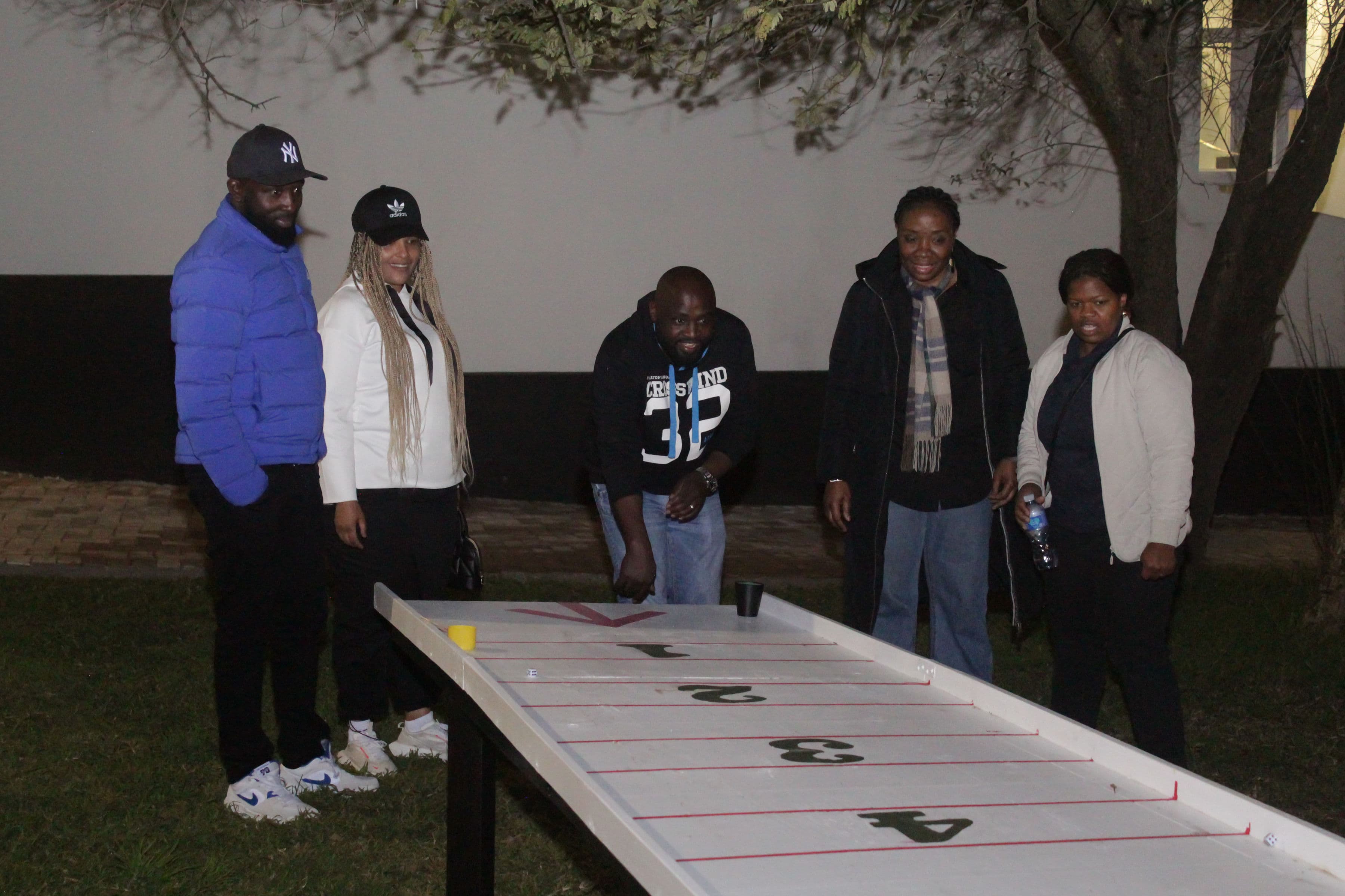 Outdoor team building activities at Lora Gardens