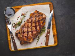 Marinated sirloin or rump steak